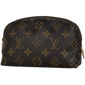 Louis Vuitton Cosmetic Makeup Pouch Monogram Brown